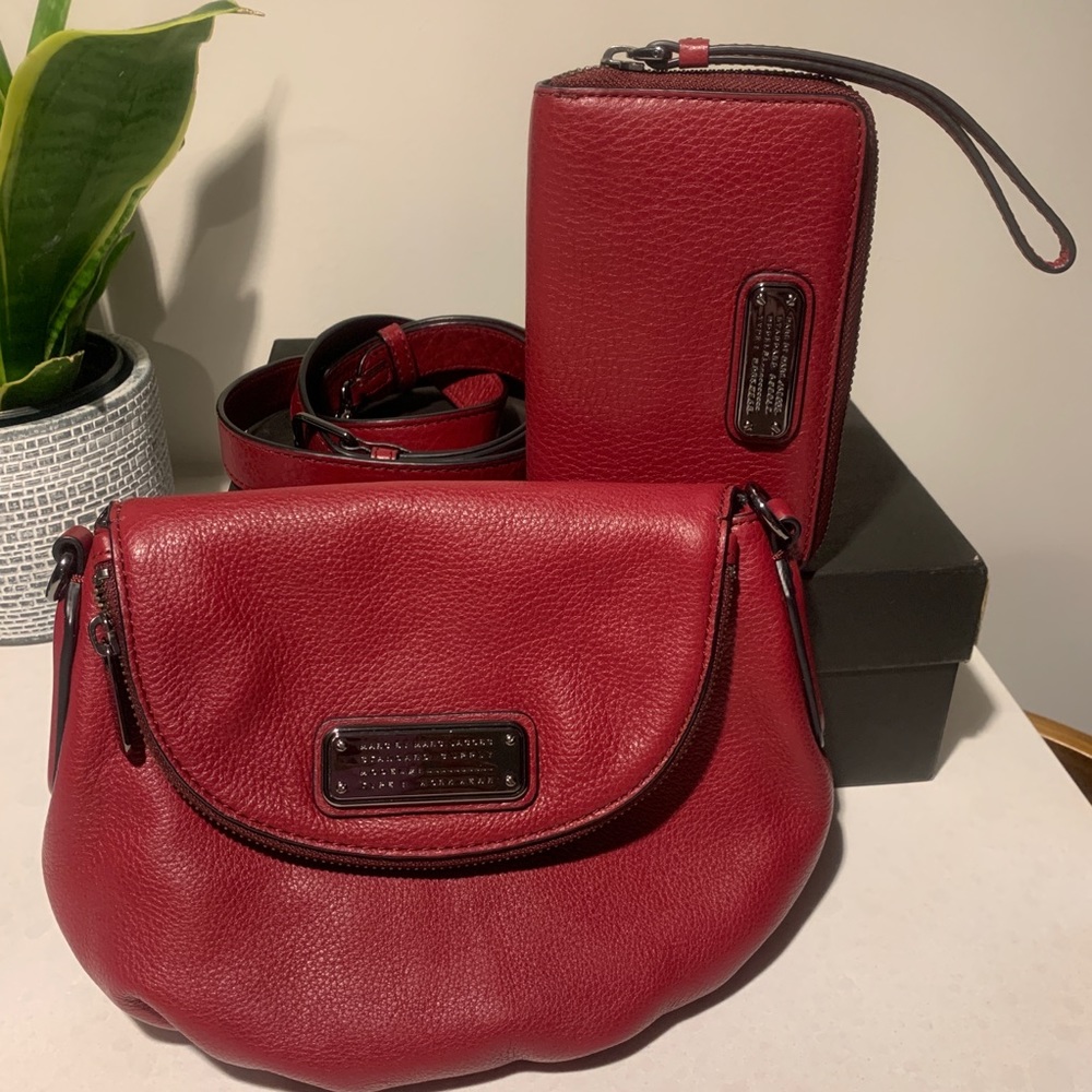 Marc Jacobs Mini Crossbody and Wristlet Wallet